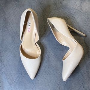 👠Beautiful Cream JUSTFAB 5” Heels 👠